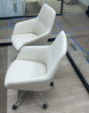 Silla de ruedas tapizada en cuero