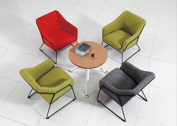 Poltrona tapizada en tela