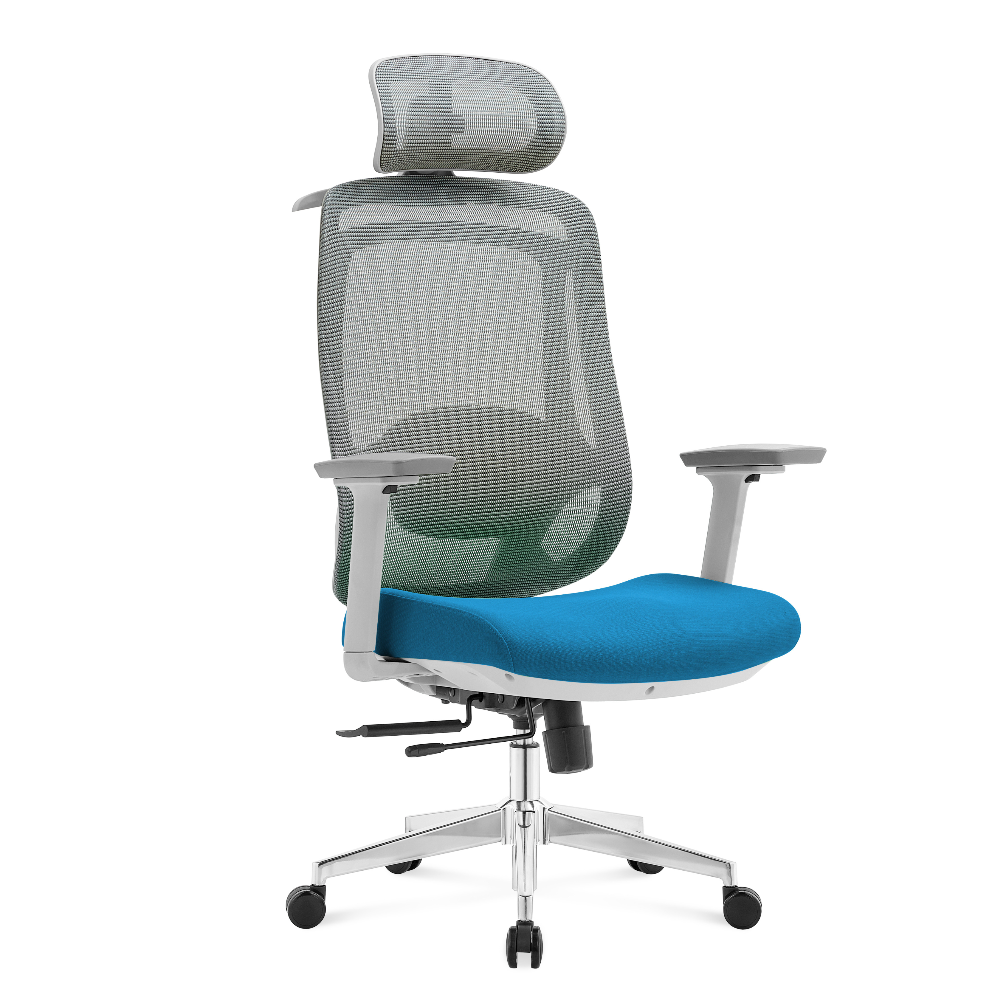 Silla ergonómica Icon (azul-gris)