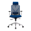 Silla ergonómica Mike (azul-blanco)