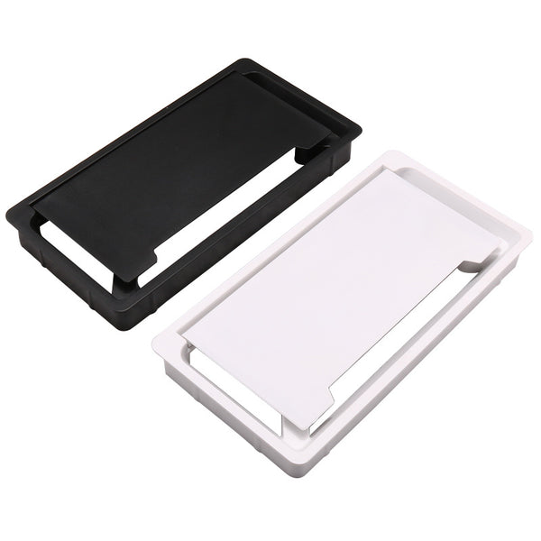Pasacables rectangular de plástico