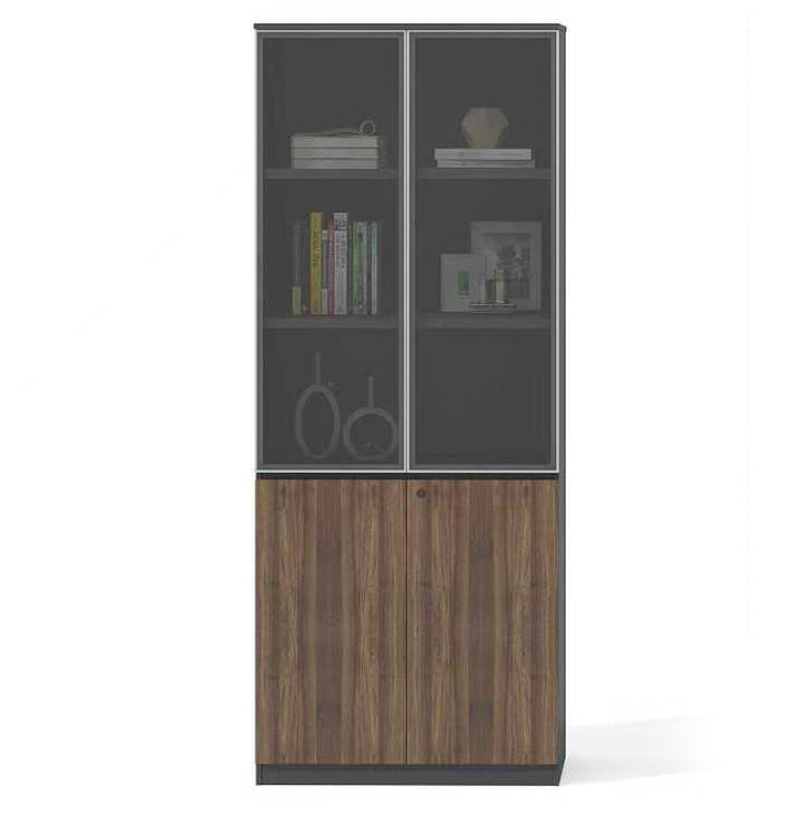 Librero con vitrina Cobain