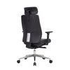 Silla ergonómica de cuero Plex negro