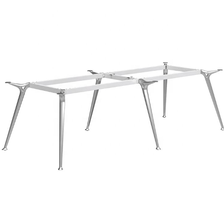 Bases cromadas modulares para escritorio operativo