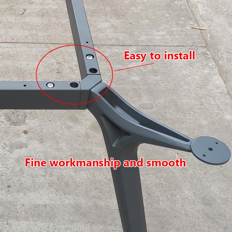 Bases cromadas modulares para escritorio operativo