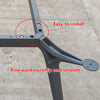 Bases cromadas modulares para escritorio operativo
