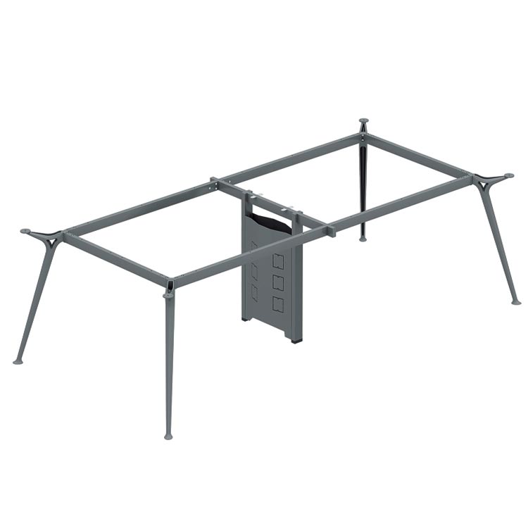 Bases cromadas modulares para escritorio operativo