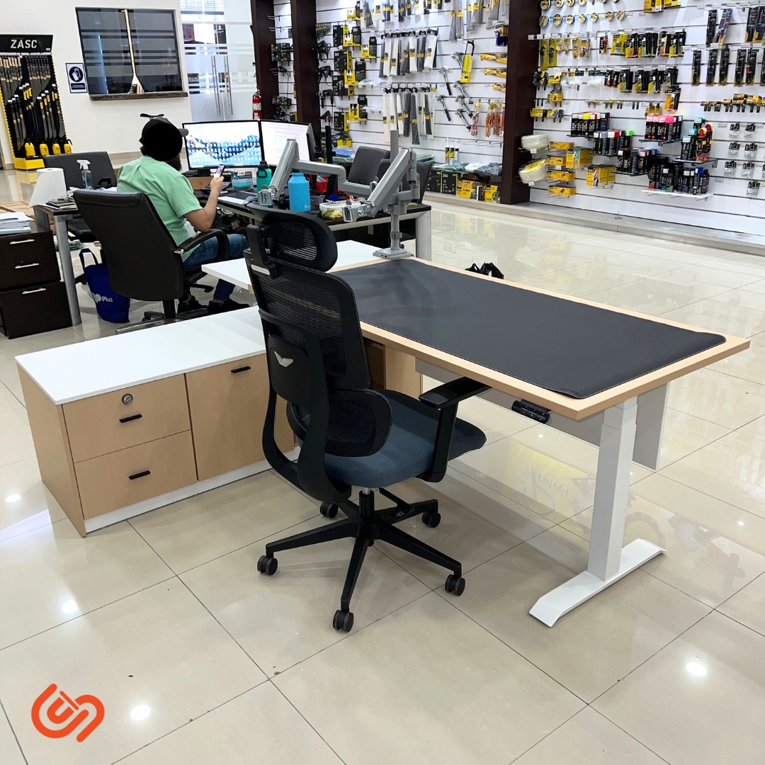 Standing desk ejecutivo con gabinete lateral personalizable