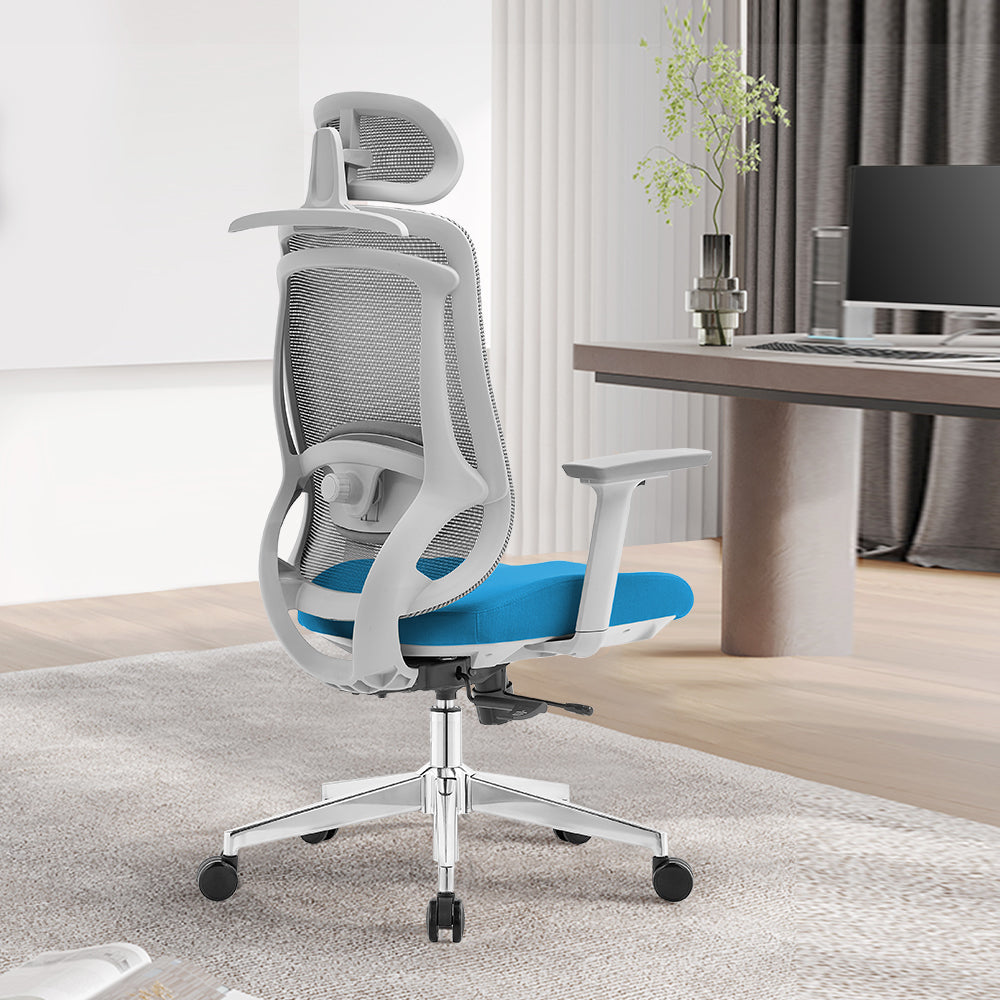 Silla ergonómica Icon (azul-gris)