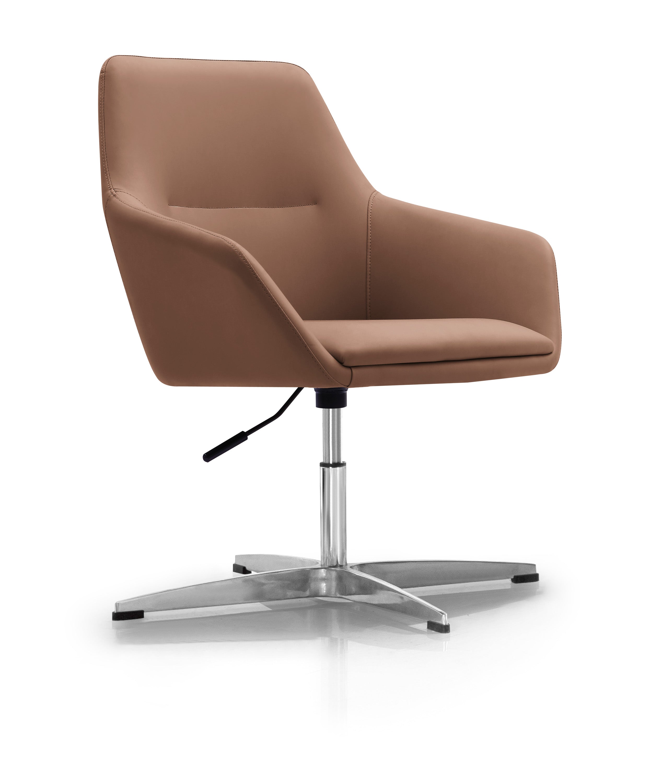 Silla de ruedas tapizada en cuero