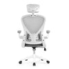 Silla ergonómica Leda (blanco-gris)