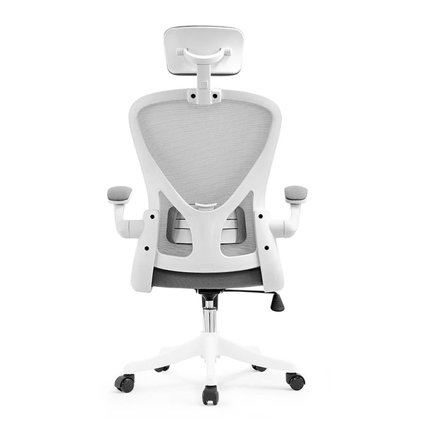 Silla ergonómica Leda (blanco-gris)