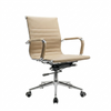 Silla de cuero Maria beige