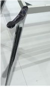 Bases cromadas modulares para escritorio operativo