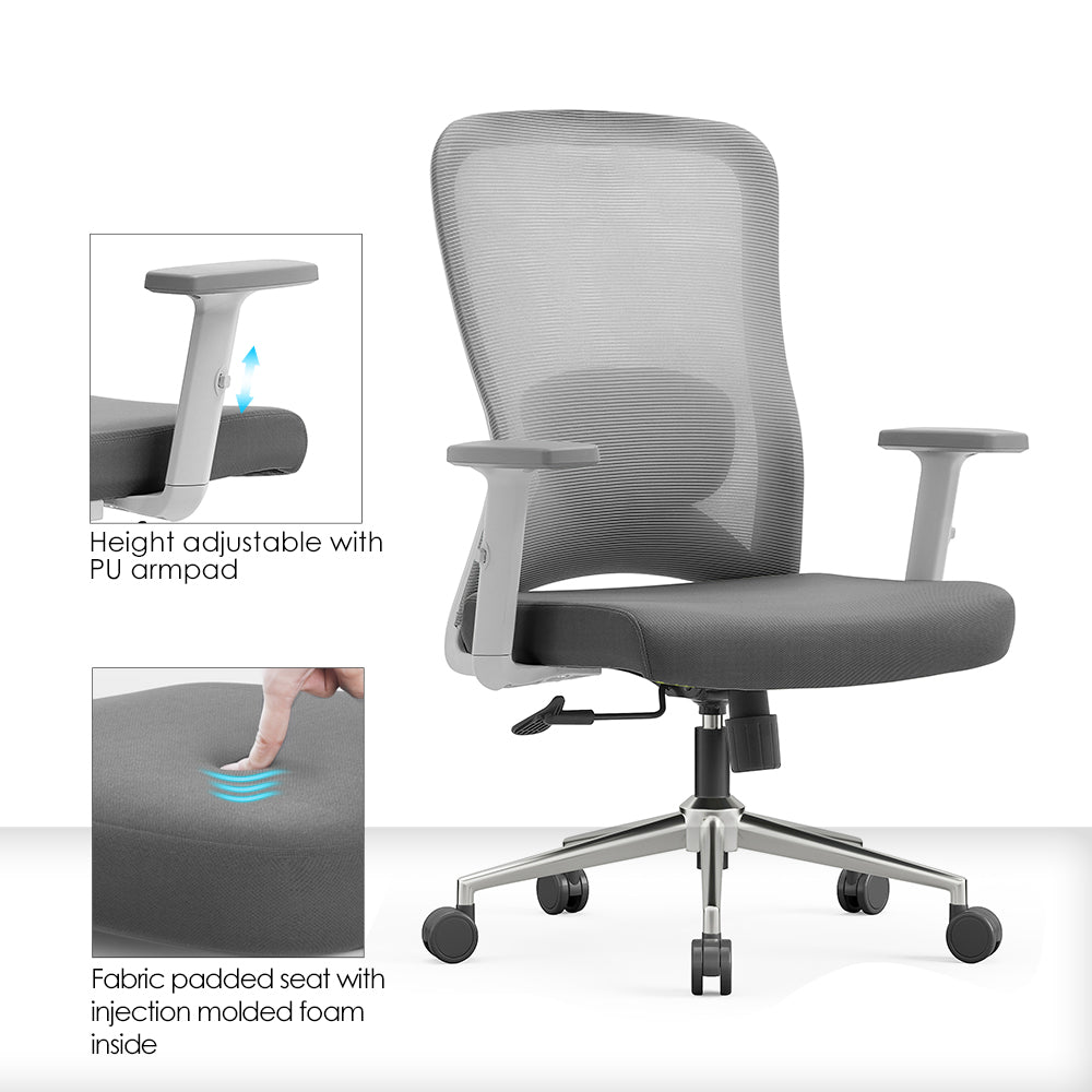 Silla operative Samy plus (gris)