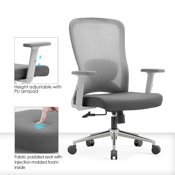 Silla operative Samy plus (gris)