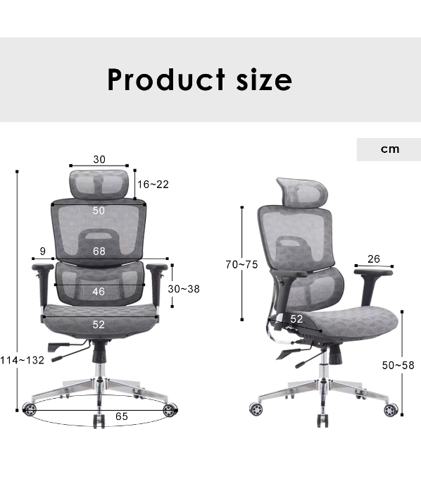 Silla Ergonómica Karin (sin reposacabezas)