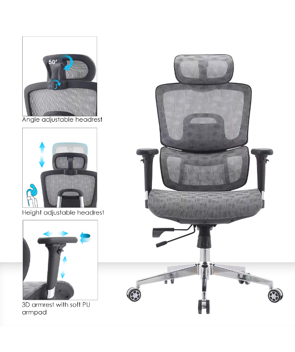 Silla Ergonómica Karin (sin reposacabezas)