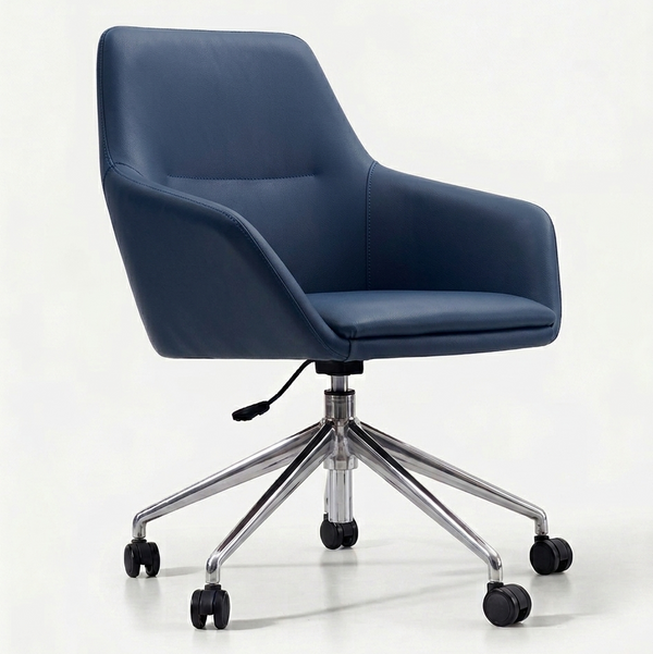 Silla de ruedas tapizada en cuero